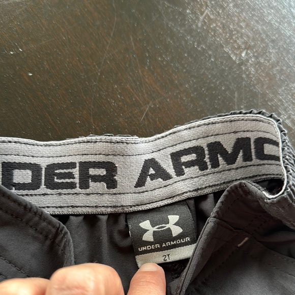 Under Armour Gray Performance Shorts Lightweight Technical Fabric - Picture 2 of 2